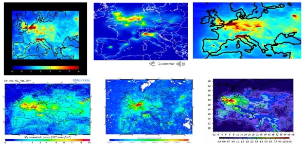 Stikstofdioxideverontreiniging Europa